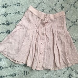 Pink polka dot brandy Melville skirt
